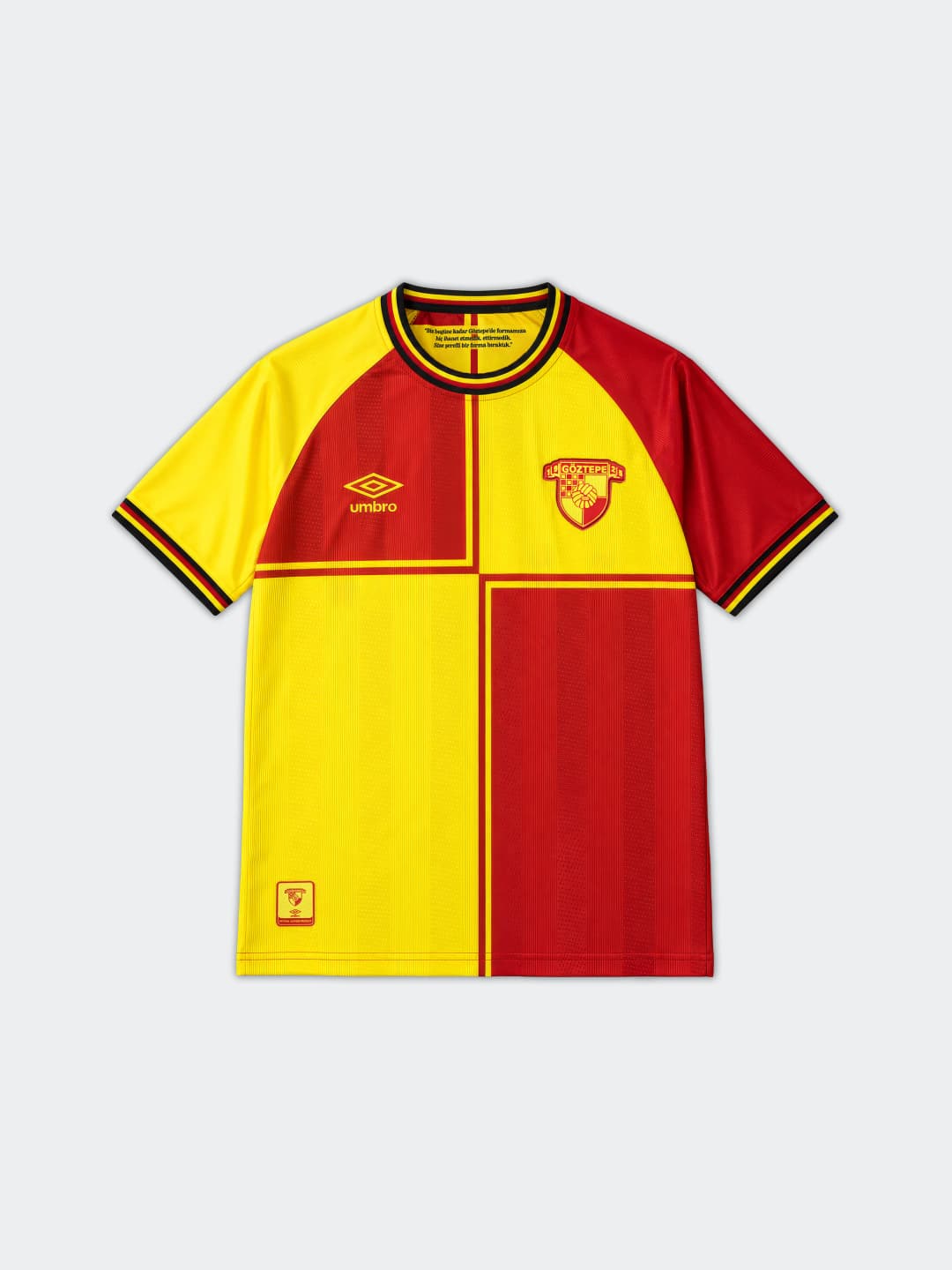 Göztepe Umbro 2026-2027 Arma Sarı Kırmızı Çocuk Forma