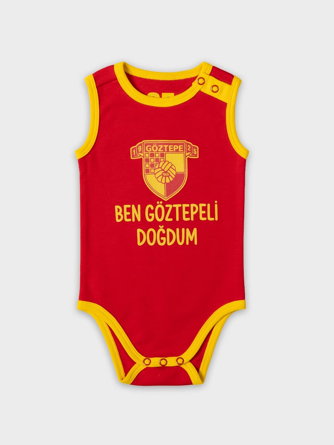 Göztepe Arma Kırmızı Kolsuz Bebek Body