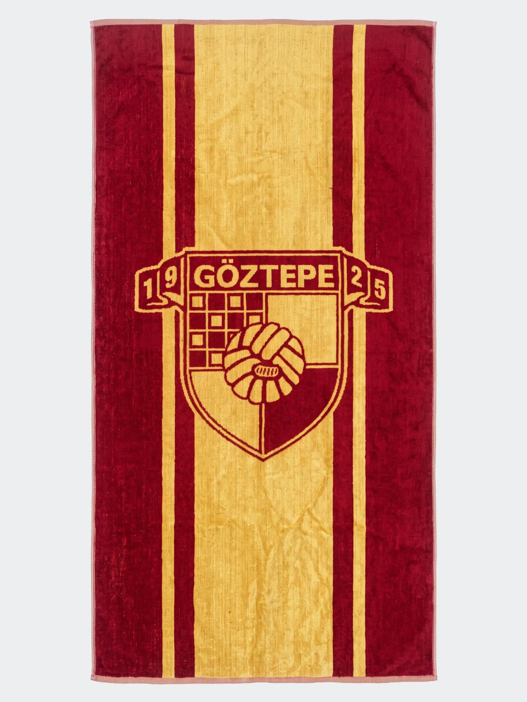 Göztepe Sarı Kırmızı Arma Plaj Havlu
