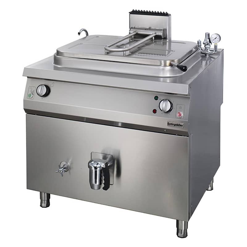 ÖZTİRYAKİLER 900 Seri İndirekt Kaynatma Tenceresi, Elektrikli, 250 Lt, 100*90*85