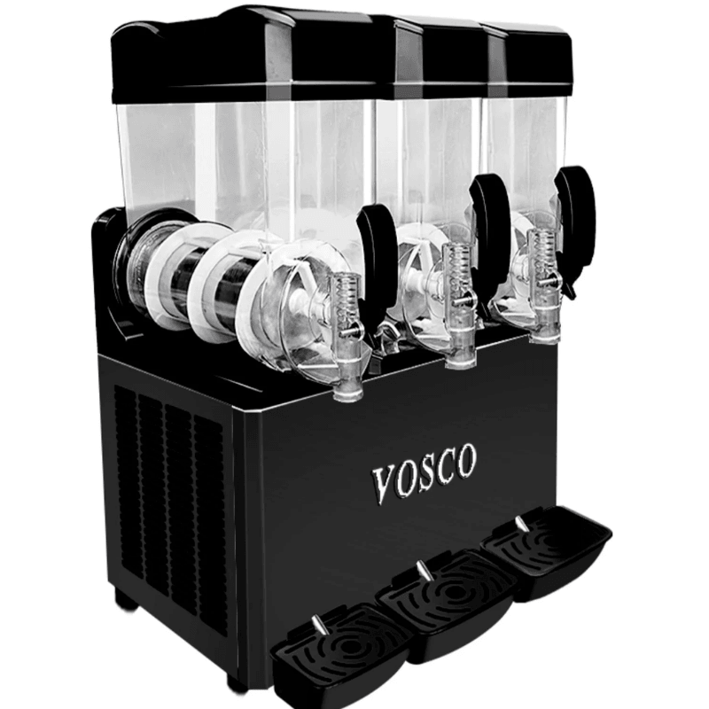 vosco Buzlaş Makinası 15+15+15 Lt Üç Hazneli Siyah