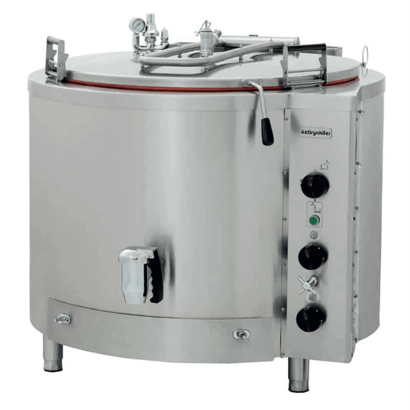  ÖZTİRYAKİLER İndirekt Gazlı Kaynatma Tenceresi, 500 lt, Sabit Model