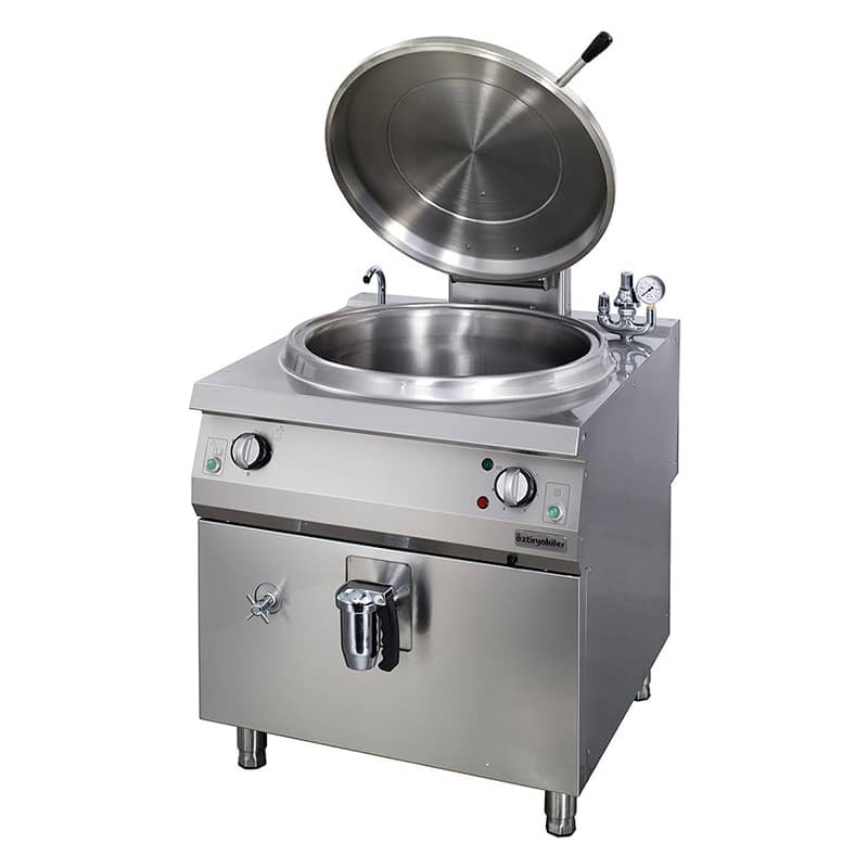 ÖZTİRYAKİLER 900 Seri İndirekt Kaynatma Tenceresi, Elektrikli, 100 Lt, 80*90*85