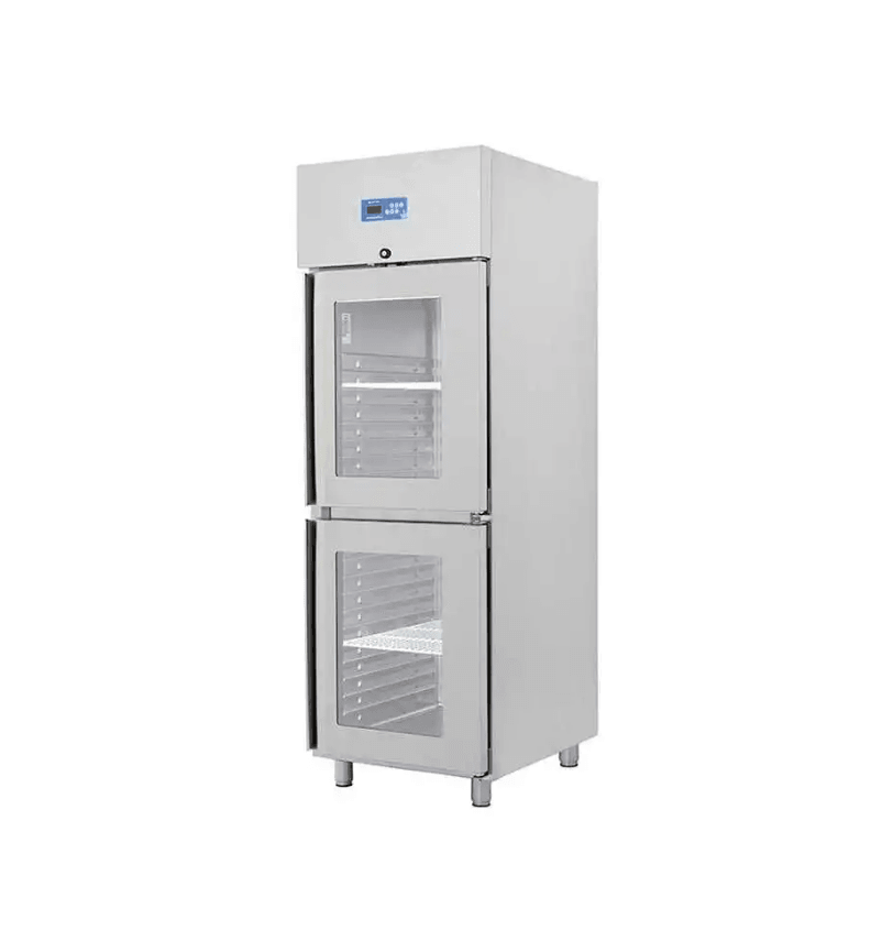 Öztiryakiler Çift Cam Kapılı Dik Tip Buzdolabı, Gn 600 NMV Model, 304 Model