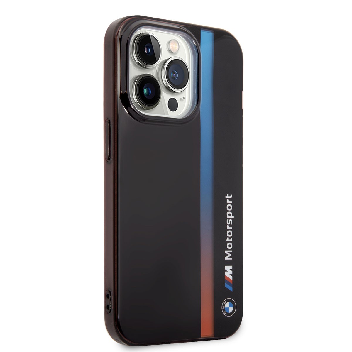 iPhone 14 Pro Kılıf BMW Orjinal Lisanslı Renk Geçişli Çizgili Dizayn Kılıf