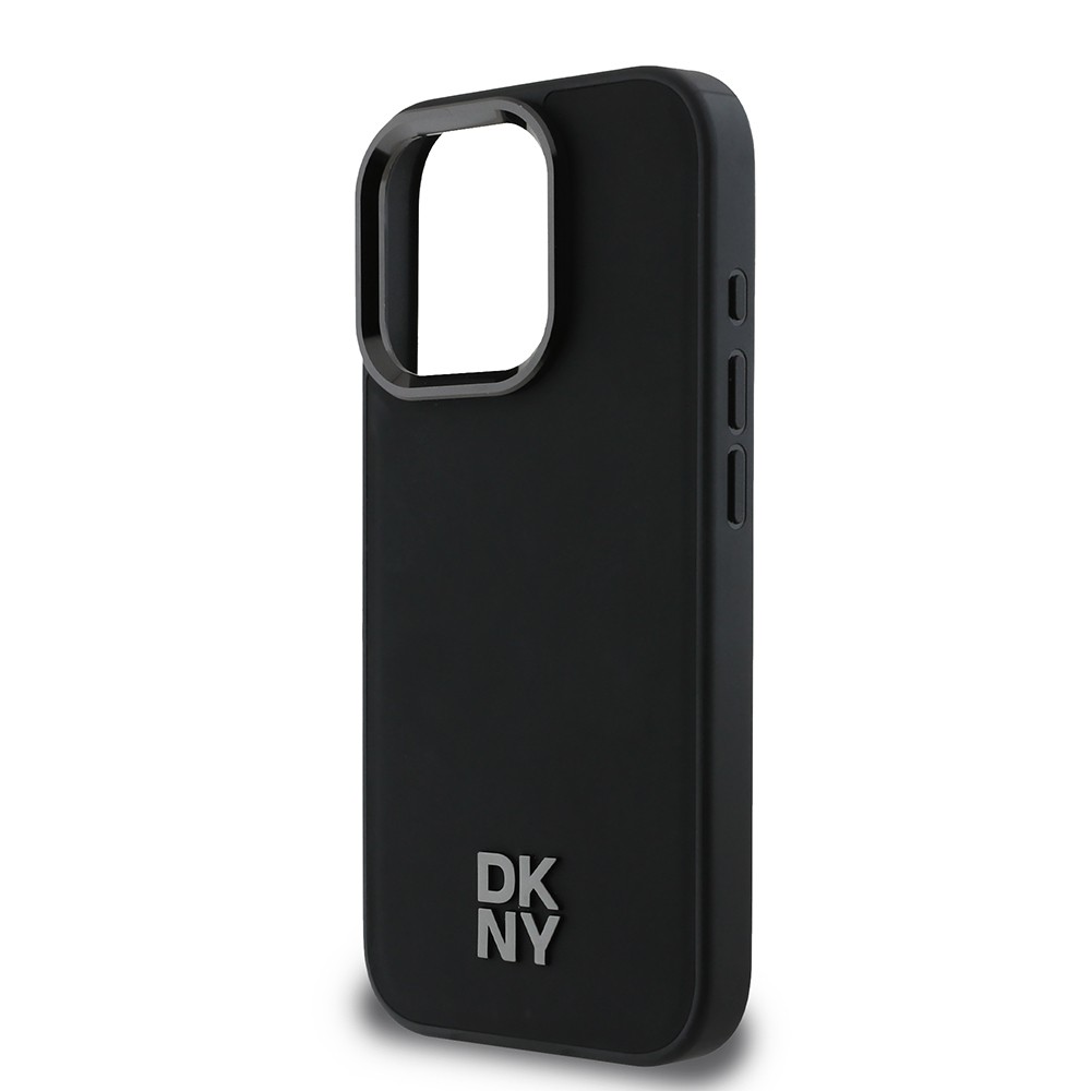 iPhone 16 Pro Kılıf DKNY Orjinal Lisanslı Magsafe Şarj Özellikli Metal Logolu PU Deri Plain Kılıf