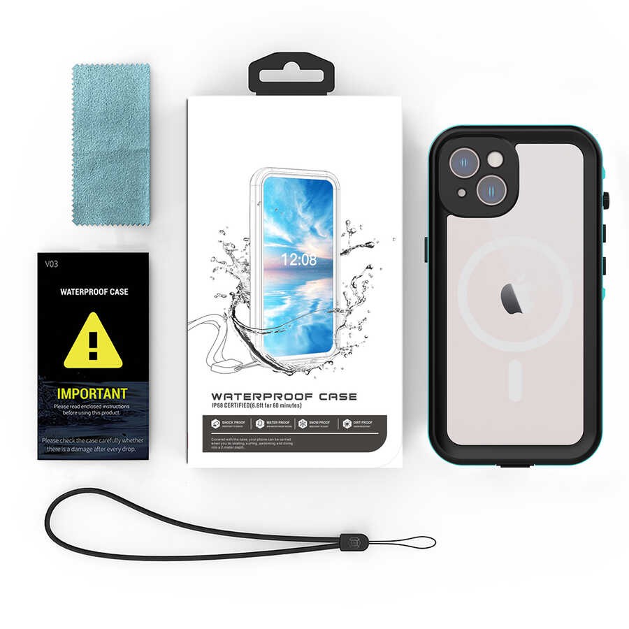 iPhone 14 Plus Kılıf 1-1 Su Geçirmez Kılıf