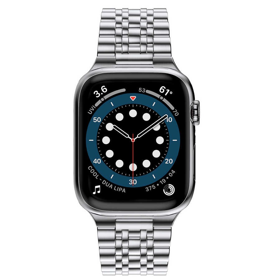 Watch 40mm Wiwu Seven Beads Steel Belt Metal Kordon