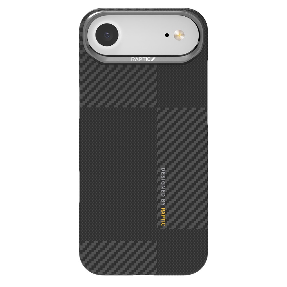 Apple iPhone 17 Air Kılıf M-safe Şarj Özellikli 600D Metal Kamera Çerçeveli Raptic Aramid Fiber Geotik Serisi Kapak