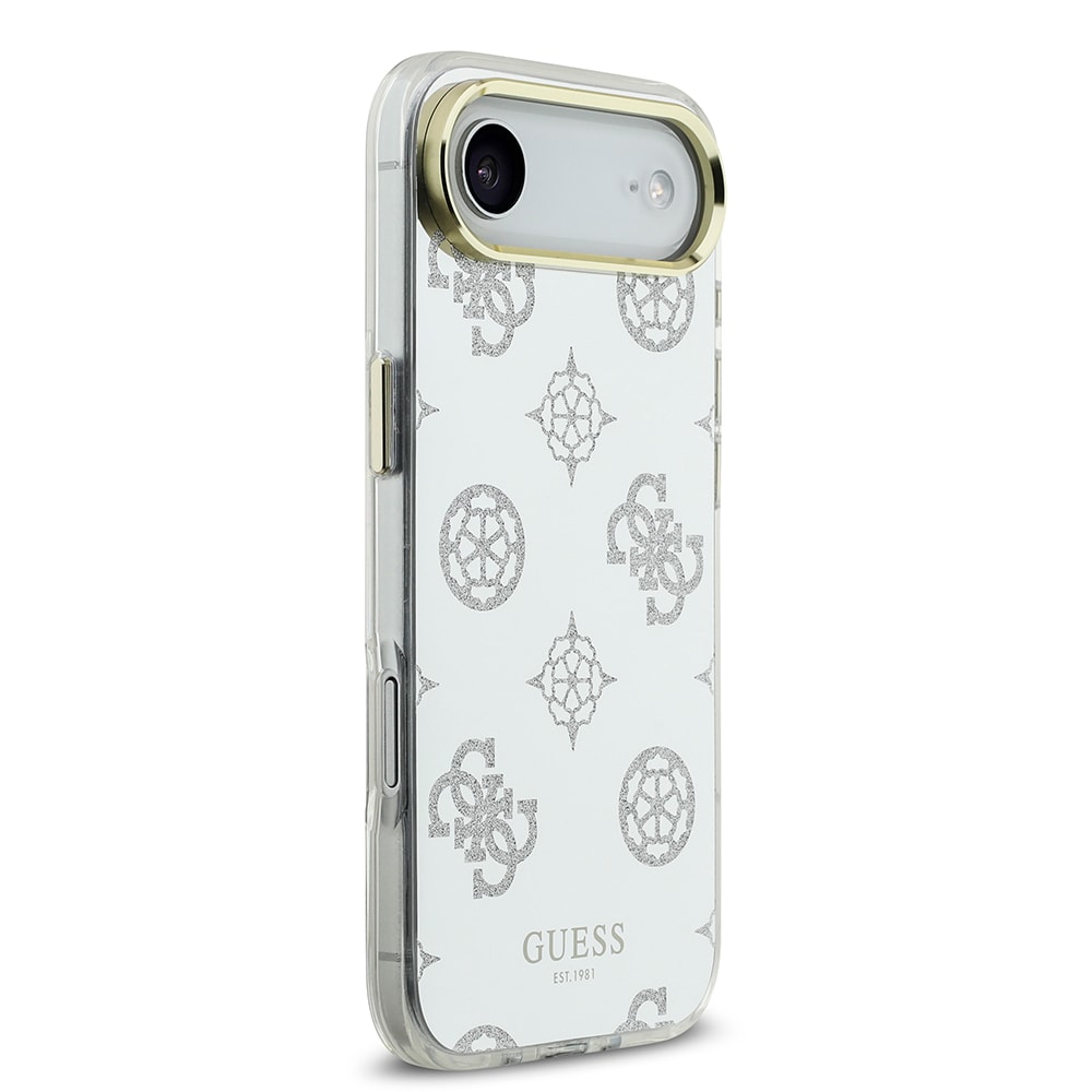 Apple iPhone 17 Air Kılıf Guess Orjinal Lisanslı Metal Kamera Çerçeveli Simli Aynalı Kapak