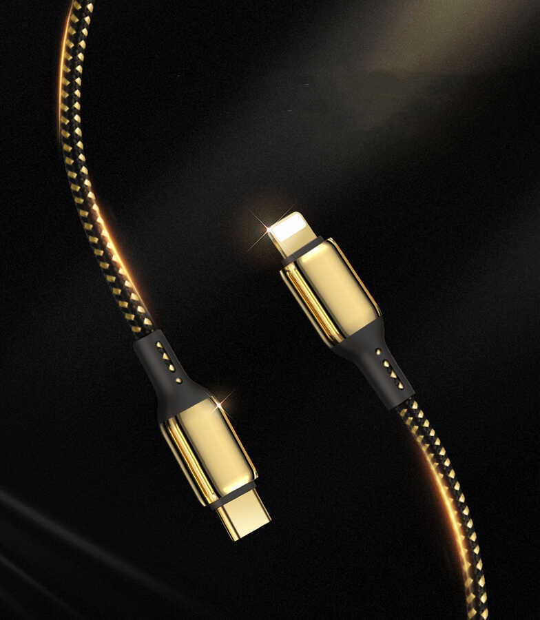 Wiwu Golden Series GD-103 Lightning To PD Data Kablo 3M