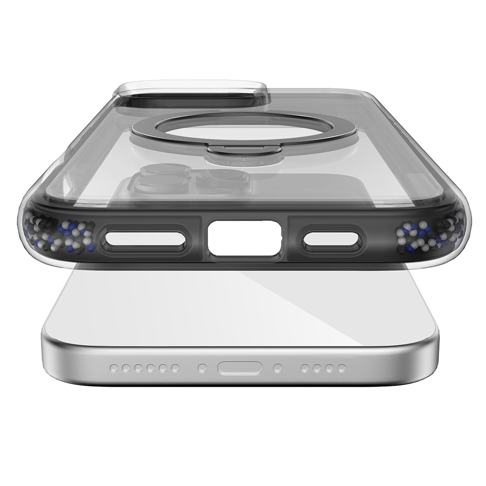 iPhone 16 Pro Max Kılıf Magsafe Şarj Özellikli Raptic AirJoy Serisi Boncuk Tasarımlı 360 Derece Dönebilen Standlı Kılıf