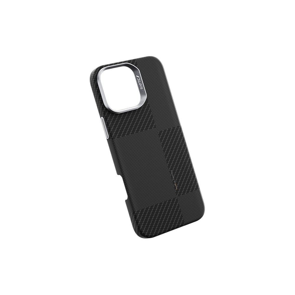 iPhone 16 Pro Kılıf Magsafe Şarj Özellikli 600D Metal Kamera Çerçeveli Raptic Aramid Fiber Croxx Mondrian Serisi Kılıf