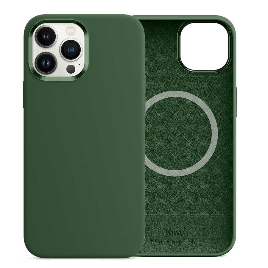 iPhone 13 Pro Max Kılıf Wiwu Magsafe Magnetic Silikon Kılıf