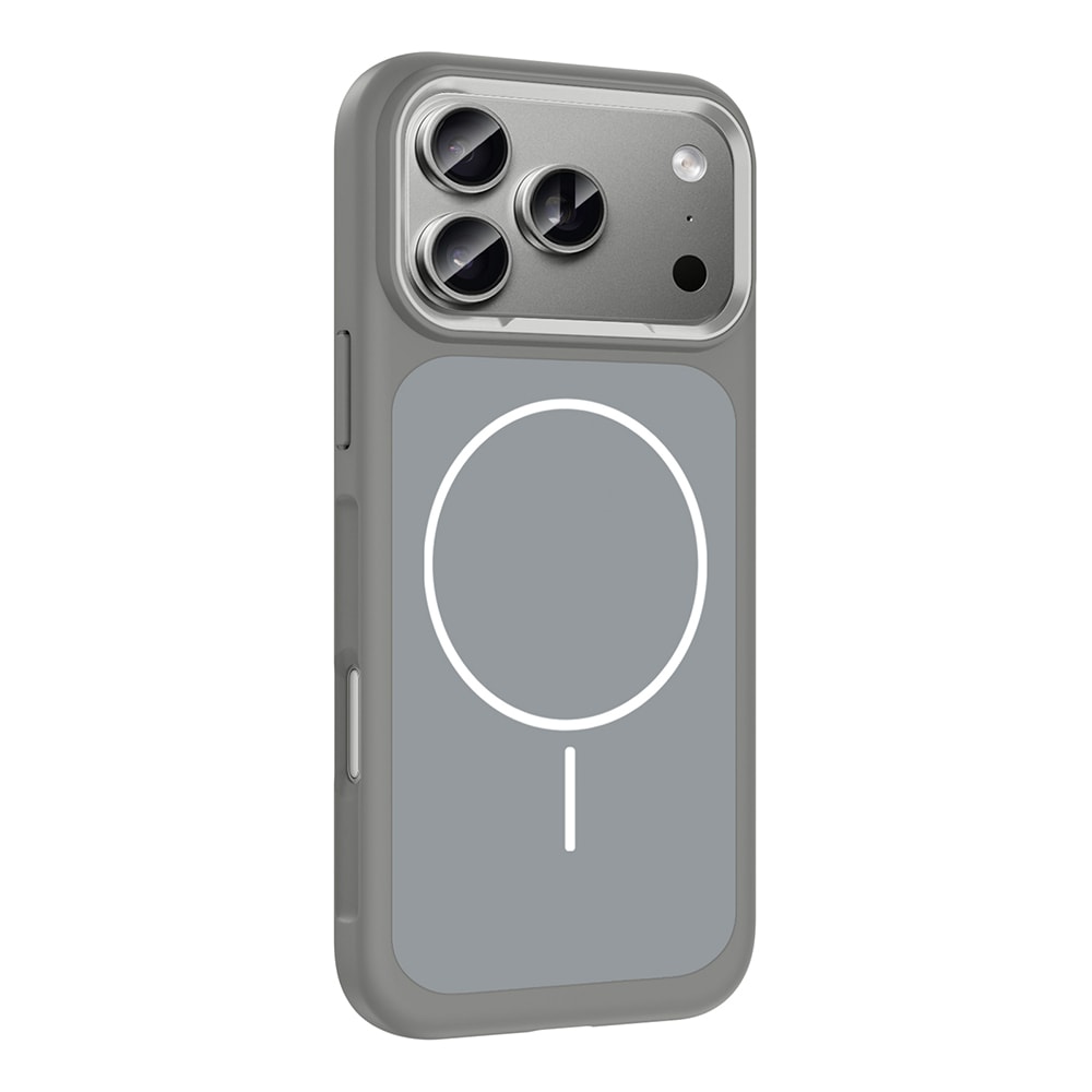 Apple iPhone 17 Pro Kılıf M-Safe Şarj Özellikli Metal Kamera Çerçeveli Zore Sanremo Silikon Kapak