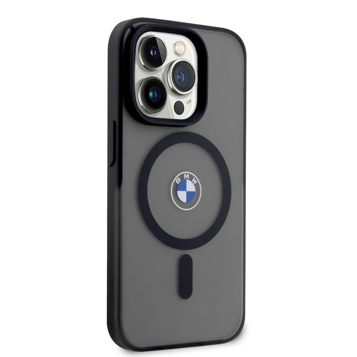 iPhone 14 Pro Max Kılıf BMW Magsafe Şarj Özellikli Transparan Logolu İmza Dizayn Kılıf