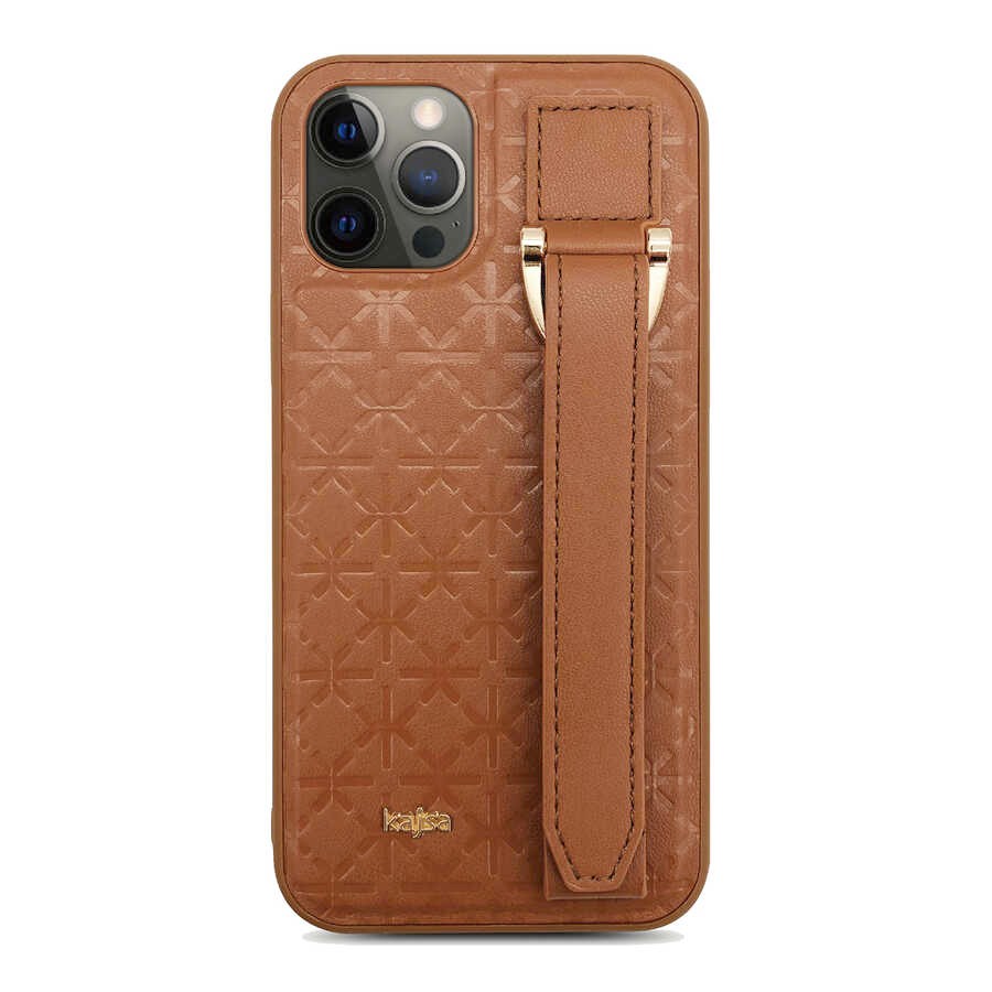 iPhone 12 Pro Kılıf Kajsa Neo Clasic Serisi Mono K Strap Kılıf