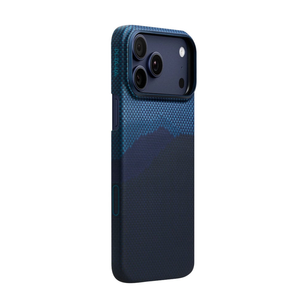 Apple iPhone 17 Pro Kılıf M-safe Şarj Özellikli Aramid Fiber Pitaka Tactile Woven Starpeak Serisi Over The Horizon Kapak