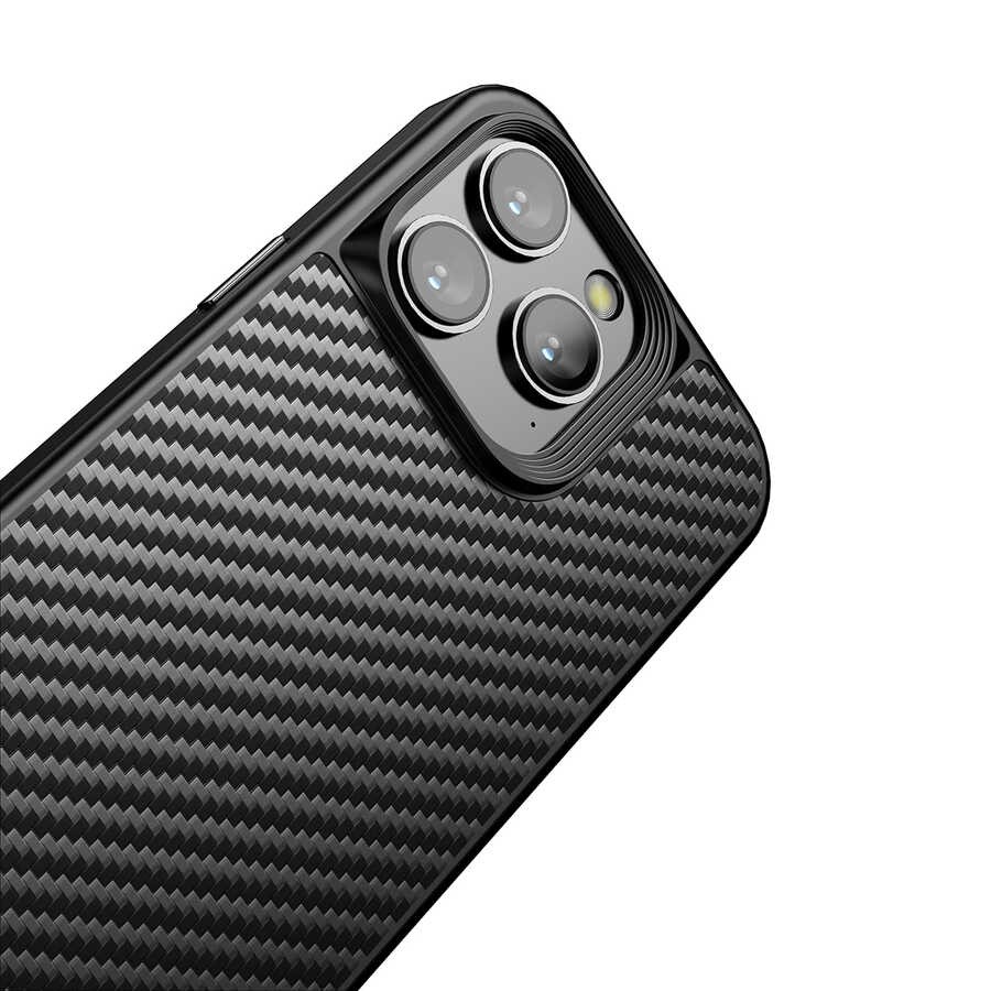iPhone 14 Pro Max Kılıf Aramid Karbon Fiber Magsafe Özellikli Wlons Radison Kılıf