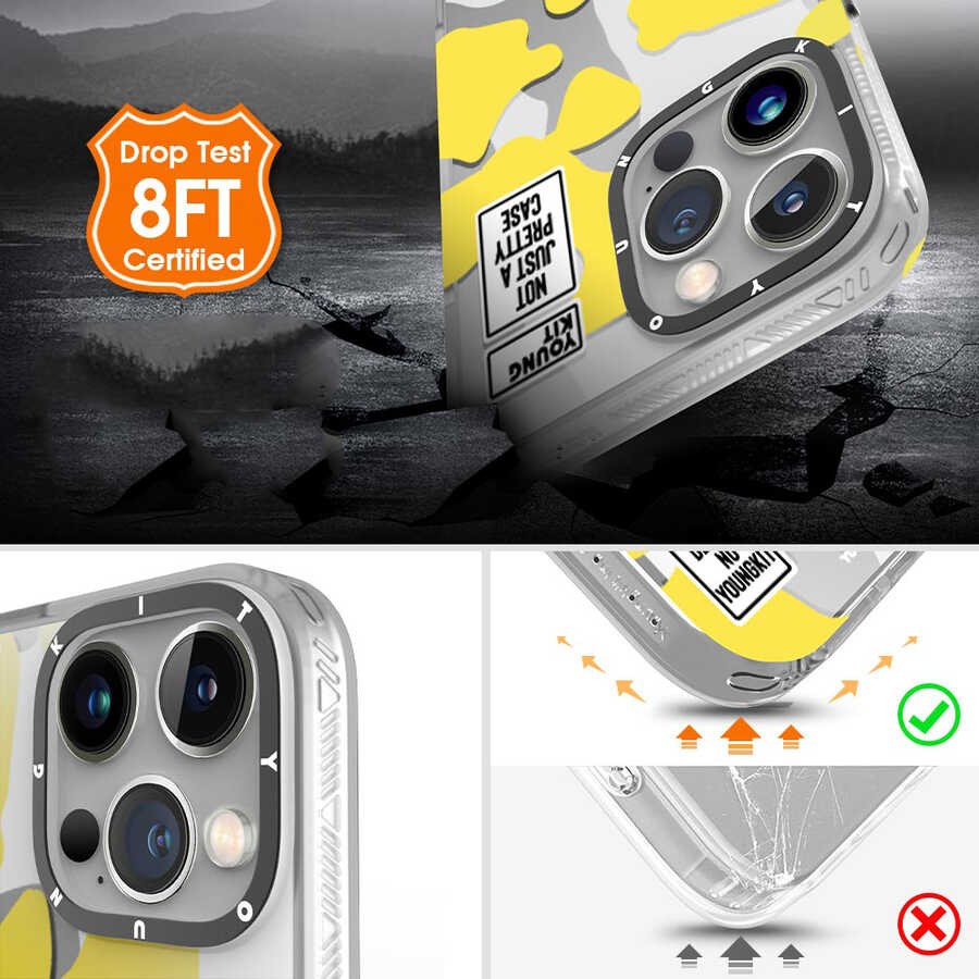 iPhone 13 Pro Max Kılıf YoungKit Kamuflaj Serisi Kılıf