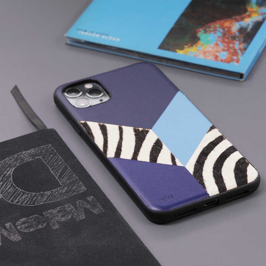 Apple iPhone 12 Kılıf Kajsa Glamorous Serisi Zebra Combo Kapak