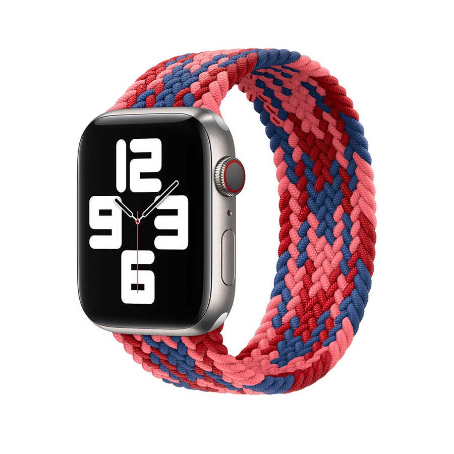 Watch 42mm Wiwu Braided Solo Loop Contrast Color Large Kordon