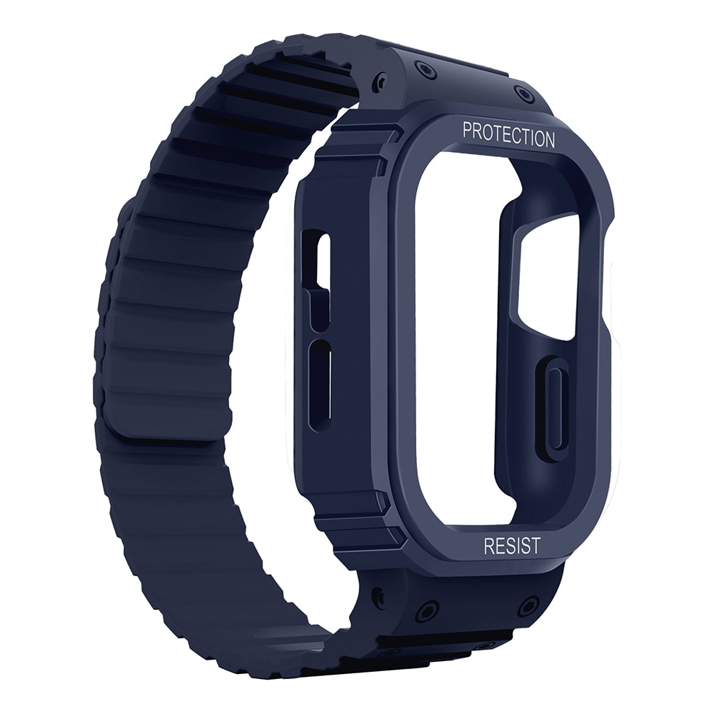 Apple Watch 7 41mm KRD-142 Airbag Tasarımlı Kasa Koruyuculu Silikon Kordon