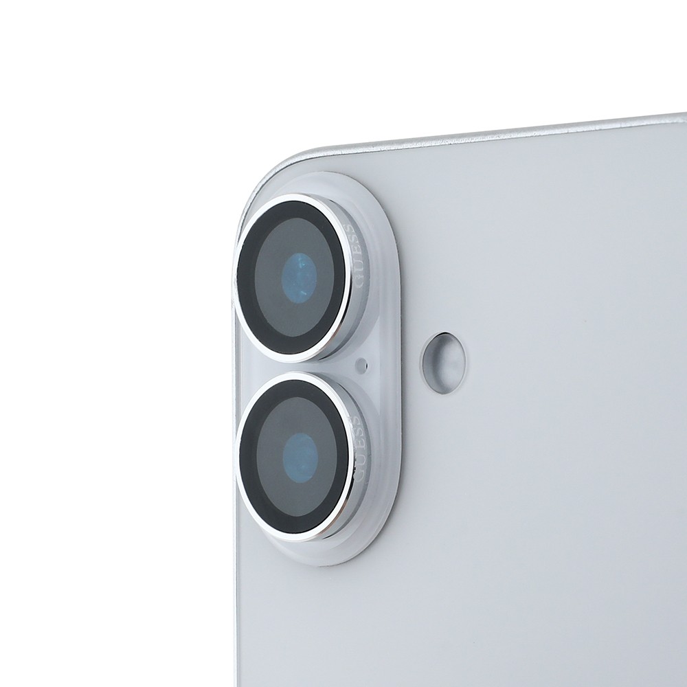 iPhone 16 Plus Guess Orjinal Lisanslı Metal Kamera Lens Koruyucu