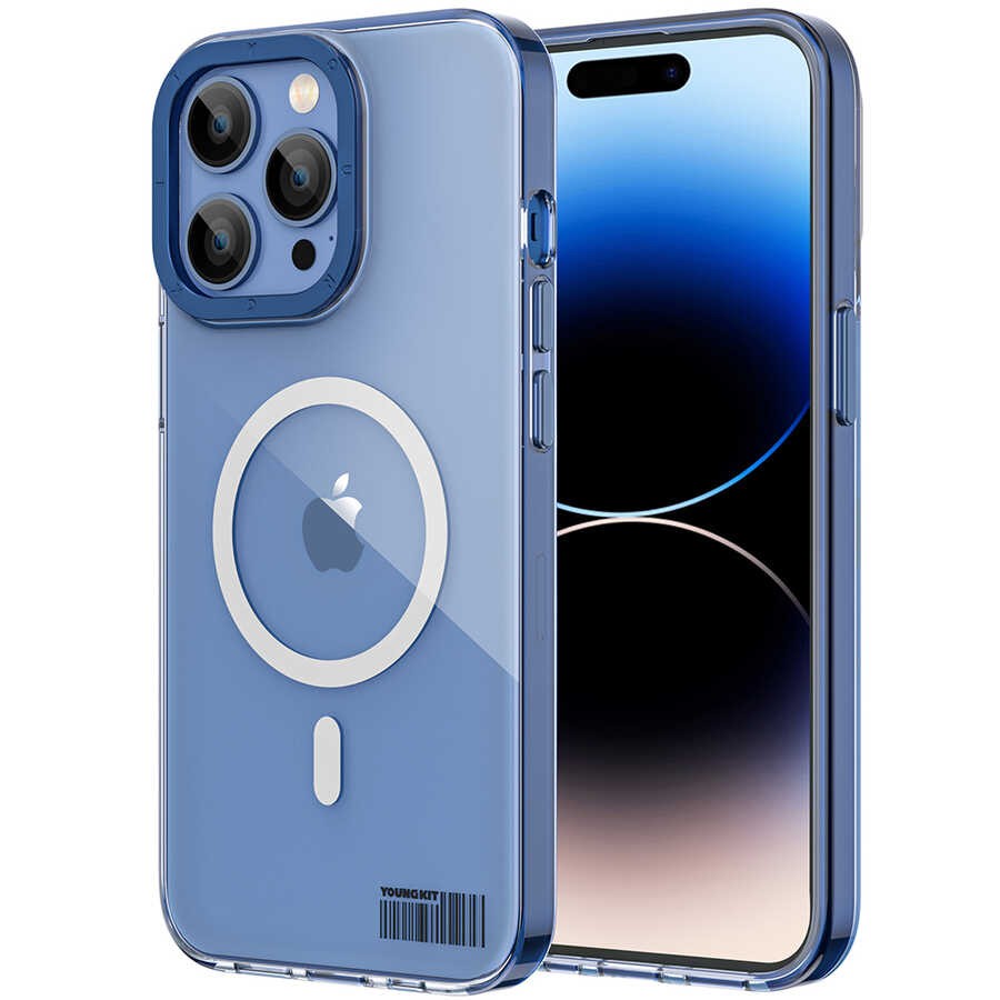 iPhone 14 Pro Max Kılıf Magsafe Şarj Özellikli Youngkit Coloured Glaze Serisi Kılıf