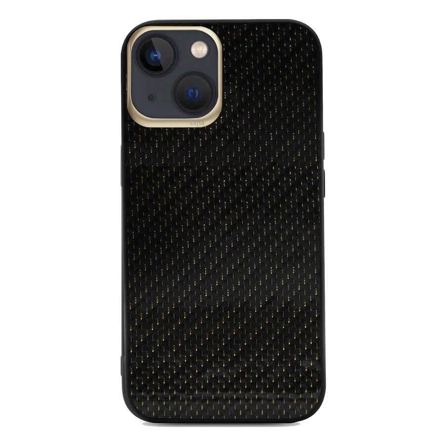 iPhone 13 Kılıf Kajsa Carbon Fiber Collection Arka Kılıf