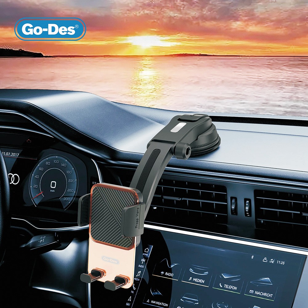 Go-Des GD-HD328 360 Derece Dönebilen Vakumlu Tasarım Araç İçi Telefon Tutucu