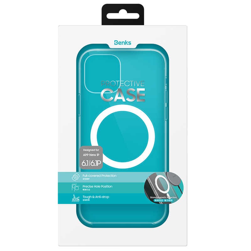 iPhone 13 Pro Max Kılıf Benks ​​​​​​Crystal Series With Magnetic Clear Kılıf