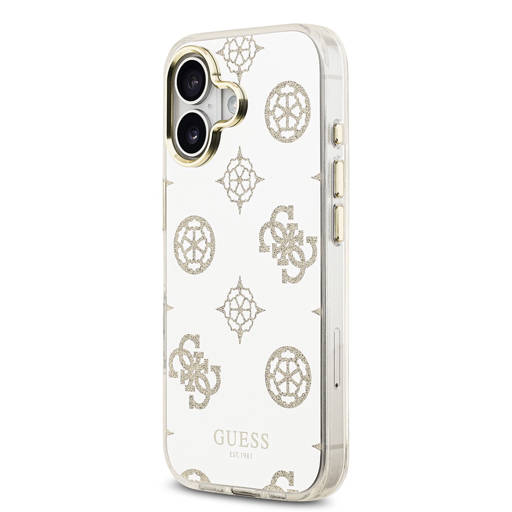 Apple iPhone 17 Kılıf Guess Orjinal Lisanslı Metal Kamera Çerçeveli Simli Aynalı Kapak