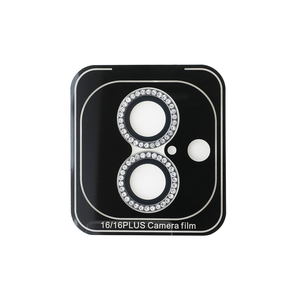 iPhone 16 Guess Orjinal Lisanslı Rhinestone Taşlı Lens Koruyucu