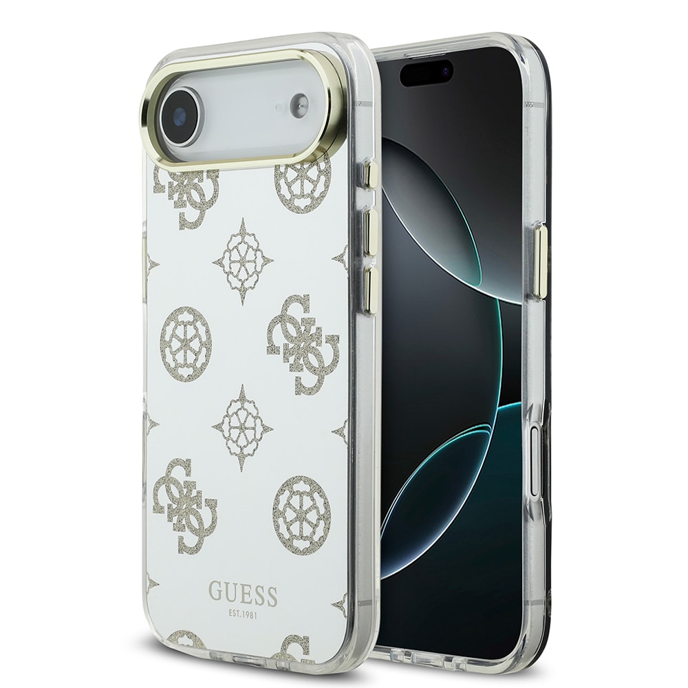 Apple iPhone 17 Air Kılıf Guess Orjinal Lisanslı Metal Kamera Çerçeveli Simli Aynalı Kapak