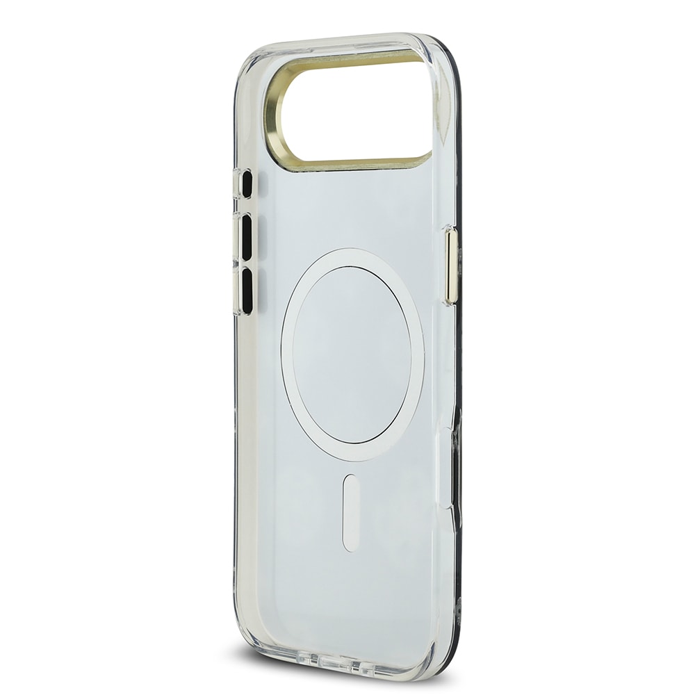 Apple iPhone 17 Air Kılıf Guess Orjinal Lisanslı Metal Kamera Çerçeveli Simli Aynalı Kapak