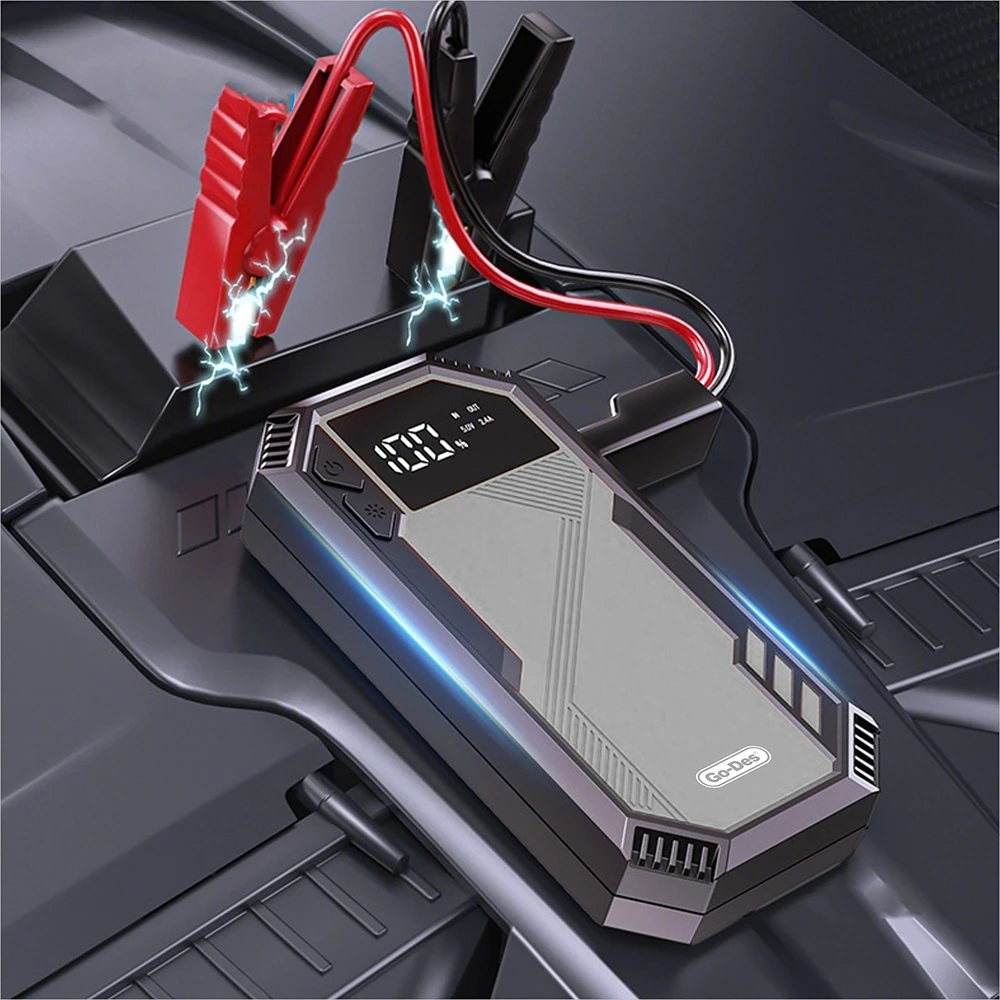 Go Des GD-B635 LED Işıklı Araç Akü Acil Durum Takviye Güç Kaynağı 12V