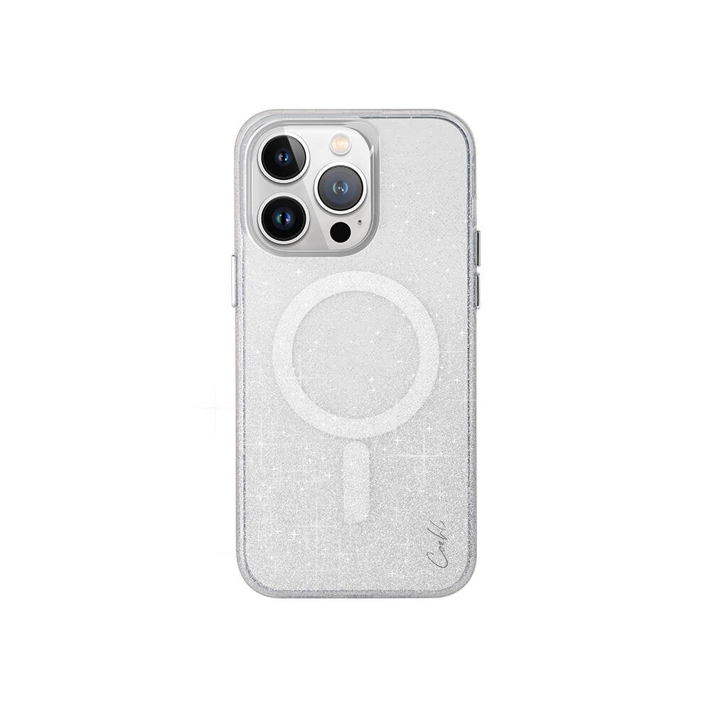 iPhone 15 Pro Kılıf Magsafe Şarj Özellikli Simli Arka Yüzey Coehl Lumino Kılıf