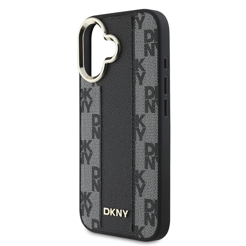 iPhone 16 Plus Kılıf DKNY Orjinal Lisanslı Magsafe Şarj Özellikli 3D Yazılı Checkered Pattern Kılıf