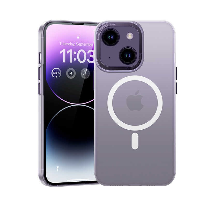 iPhone 14 Kılıf Wireless Şarj Destekli Benks Magnetik Haze Kılıf