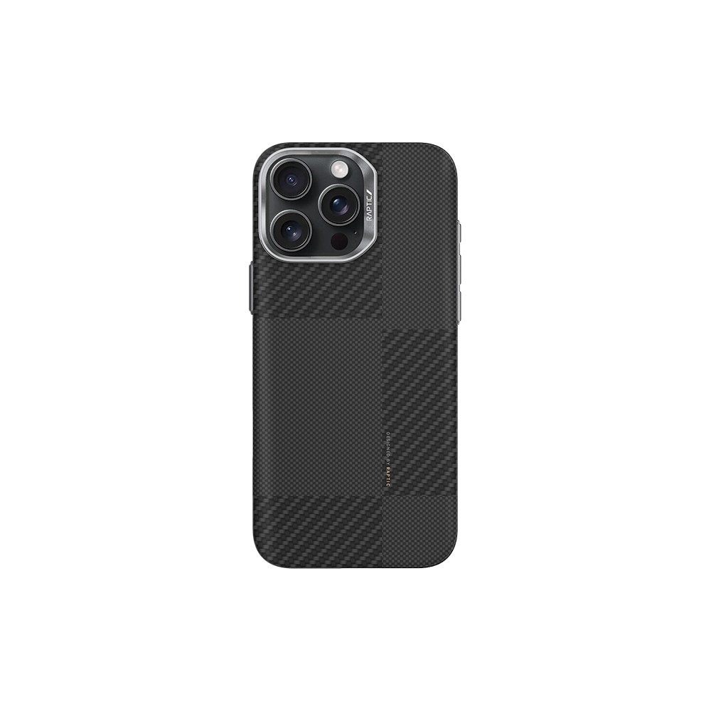 iPhone 16 Pro Kılıf Magsafe Şarj Özellikli 600D Metal Kamera Çerçeveli Raptic Aramid Fiber Croxx Mondrian Serisi Kılıf