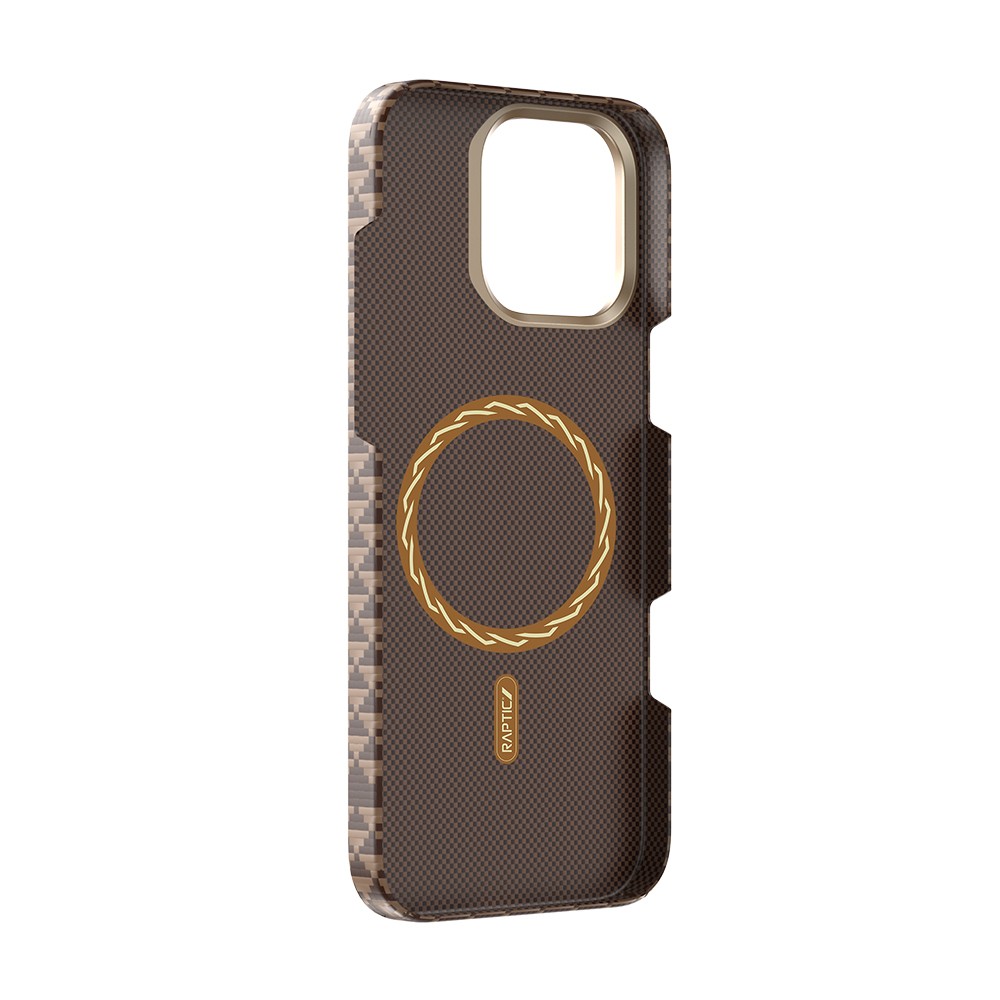Apple iPhone 16 Pro Max Kılıf M-safe Şarj Özellikli Raptic Aramid Skin Origin Serisi Kapak