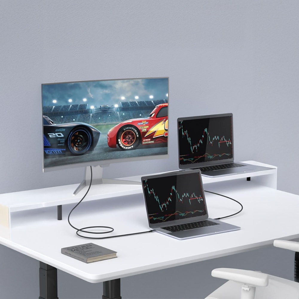 Qgeem QG03 Type-C to Type-C PD 40G 8K@60Hz Data Kablosu 240W 1.5M