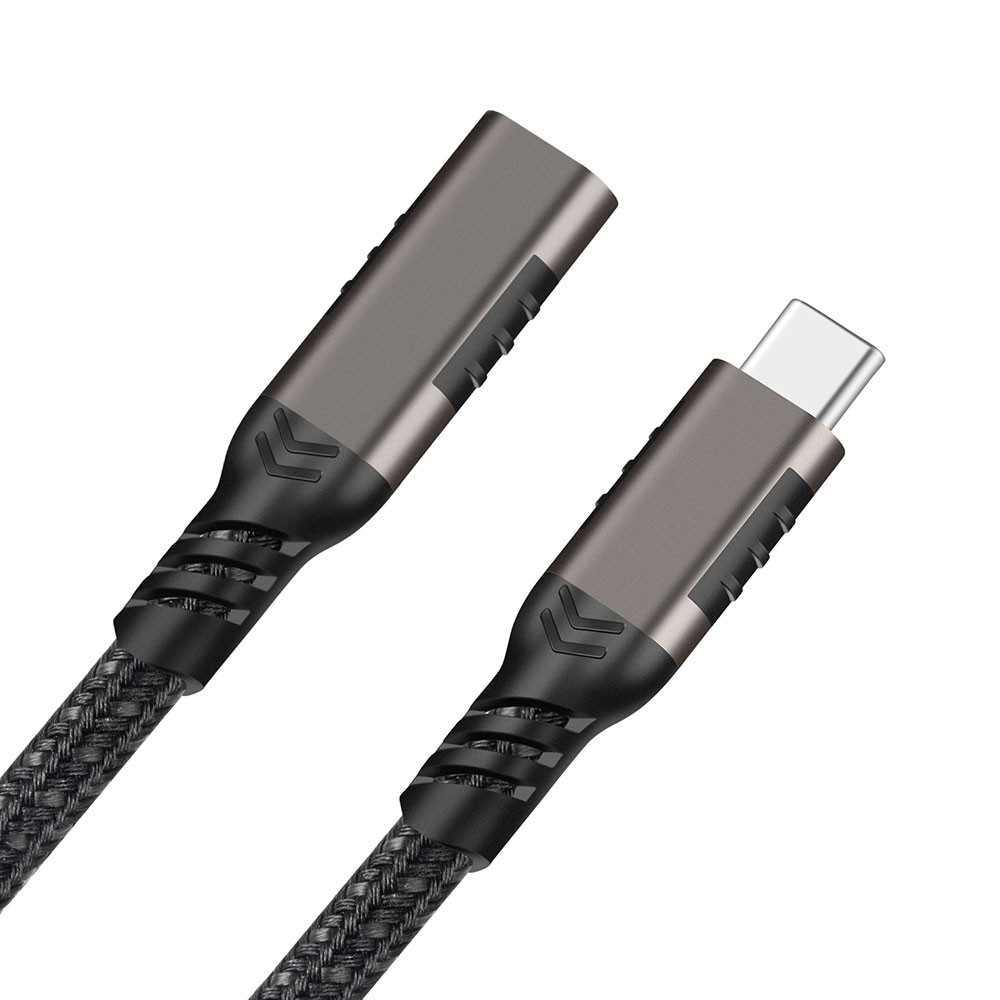 Qgeem Extension USB3.2 Type-C PD Uzatma Kablosu 100W 20Gbps 4K@60Hz 0.2 Metre
