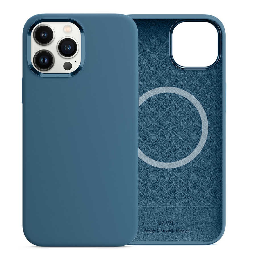 iPhone 13 Pro Kılıf Wiwu Magsafe Magnetic Silikon Kılıf