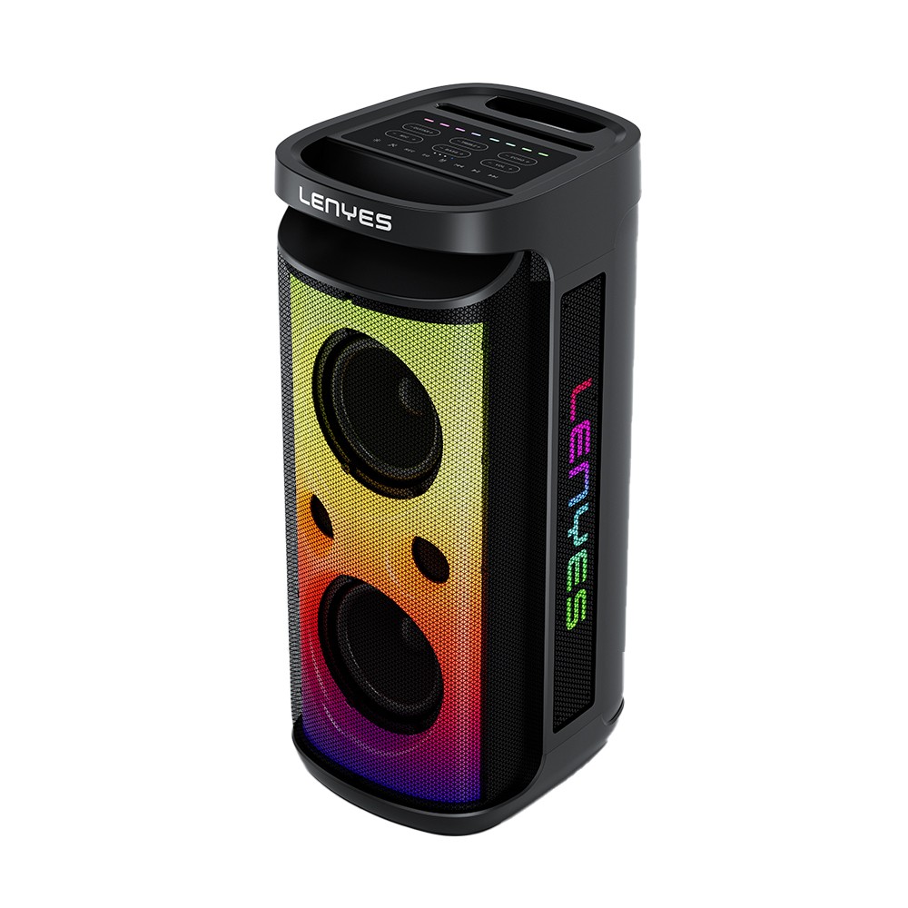 Lenyes S882 Su Geçirmez Mikrofonlu Çoklu Giriş RGB Işıklı TWS Karaoke FM Bluetooth Hoparlör v5.3 200W