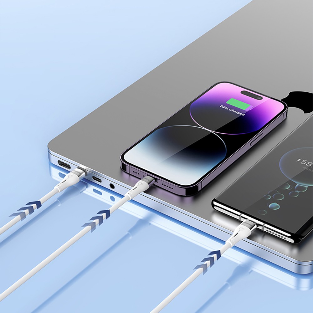 Recci RS11C Swift Serisi USB-A to Type-C 3A Hızlı Şarj Özellikli Data ve Şarj Kablosu 1M