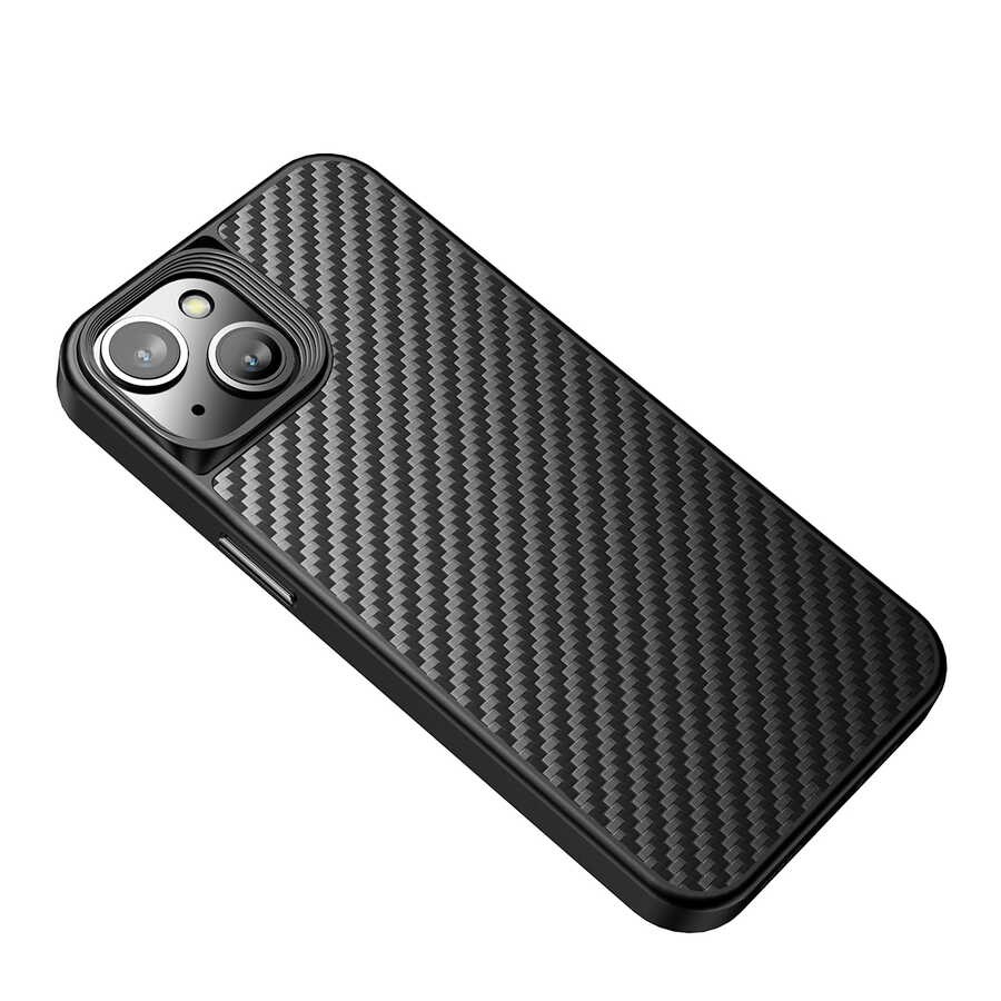iPhone 14 Kılıf Aramid Karbon Fiber Magsafe Özellikli Wlons Radison Kılıf
