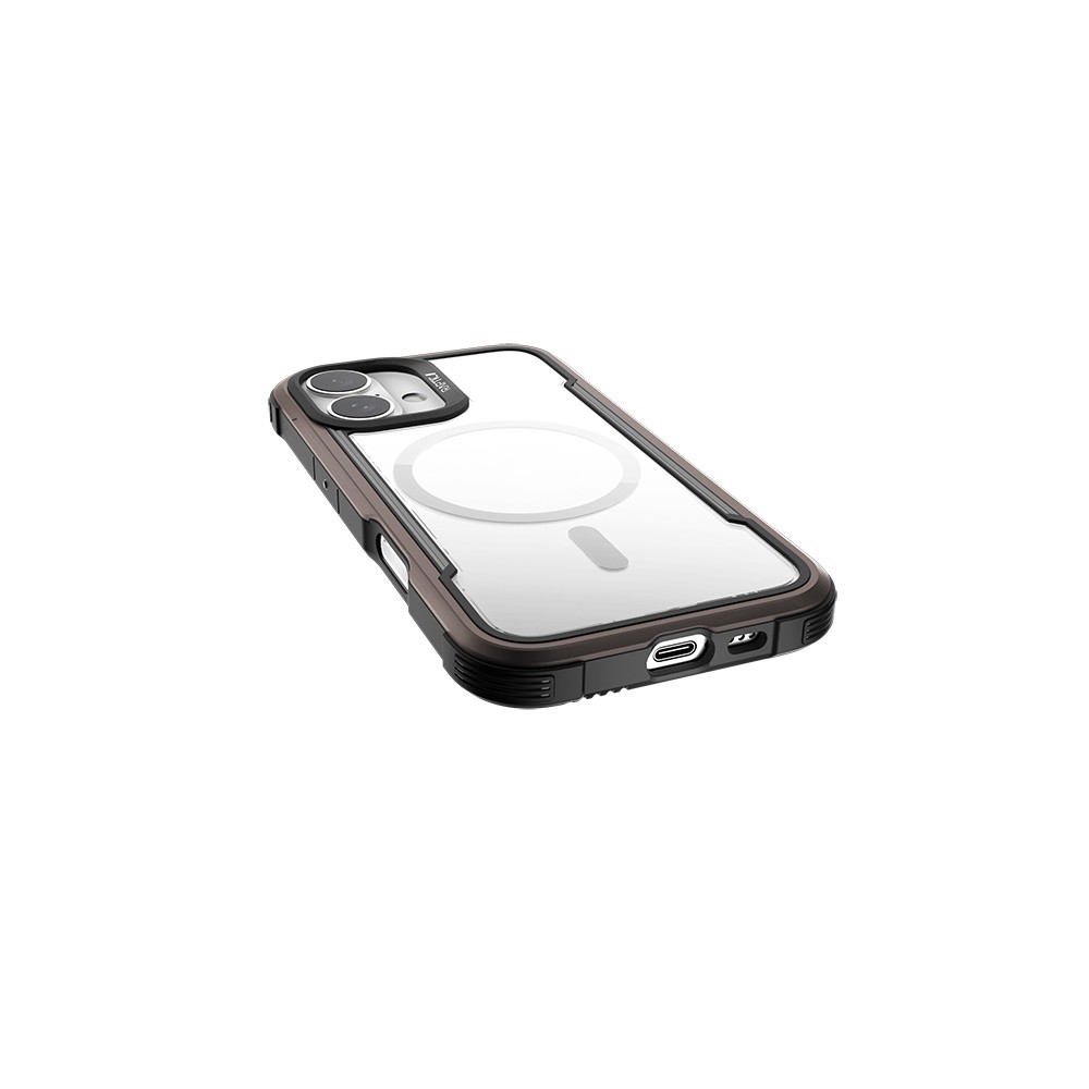 iPhone 16 Kılıf Magsafe Şarj Özellikli Airbagli Raptic Shield Serisi Şeffaf Arka Yüzey Kılıf