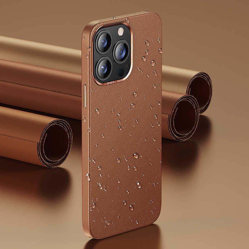 iPhone 13 Kılıf Benks Magnetic Hakiki Deri Kılıf